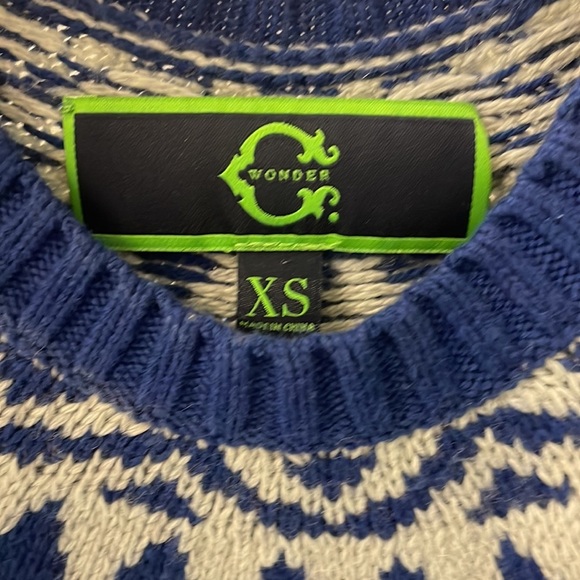 C. Wonder Fair Isle Crew Neck Sweater – Size XS - Picture 4 of 5